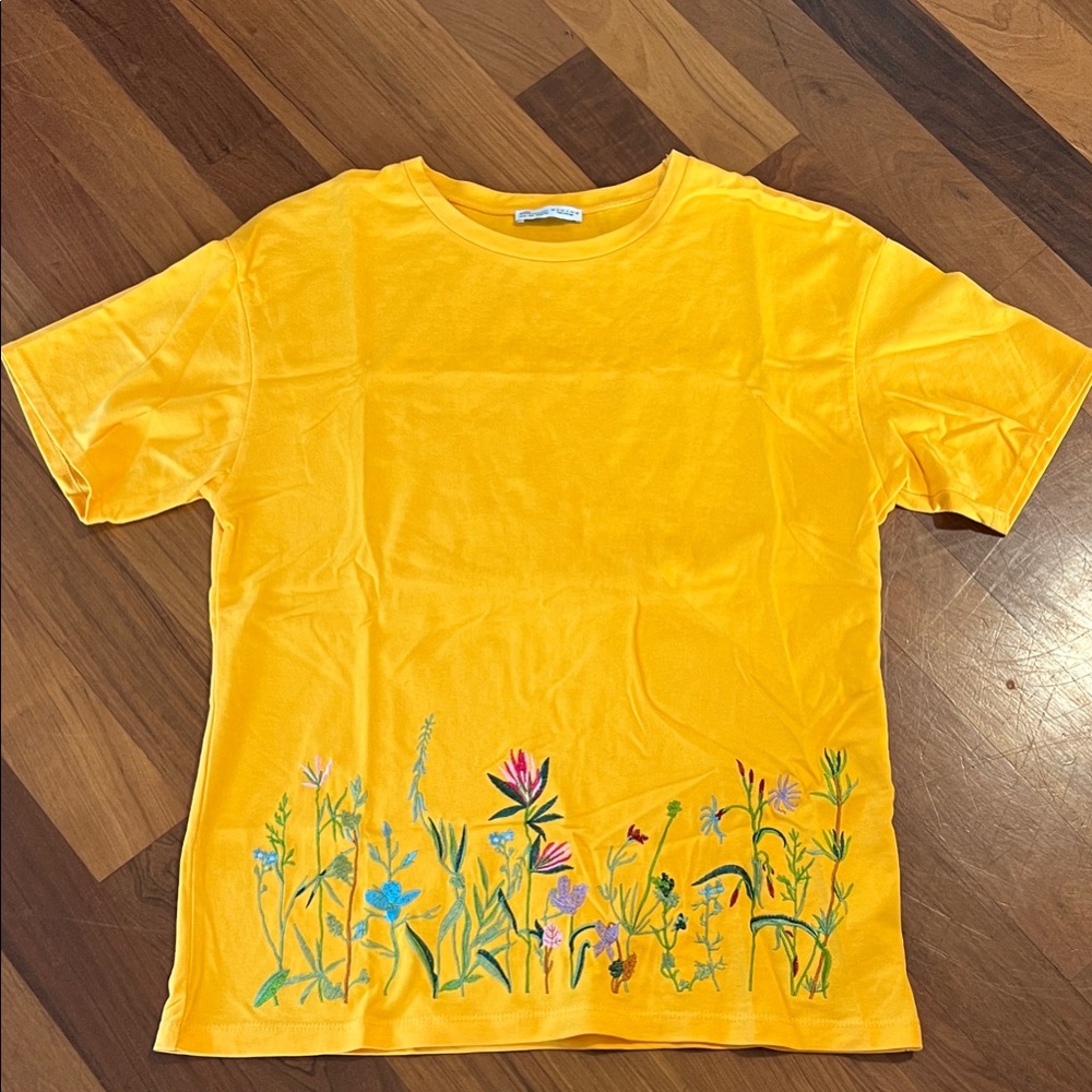 Zara Floral Short Sleeve Tee